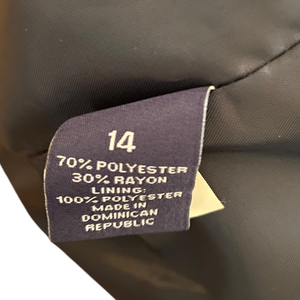 Class Club Dillard's Boys Charcoal Grey Pinstripe 3 Button Blazer Suit Jacket 14 - Picture 4 of 5